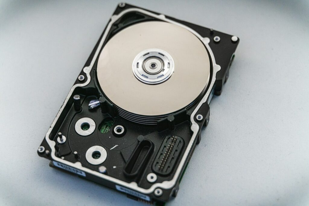 Computer hard drive illustrating Linux disk space troubleshooting